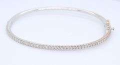 Brilliant White Gold Diamond Bangle
