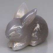 Adorable 32.66ct Chalcedony bunny carving