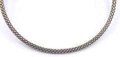Vintage 925 Sterling Silver Braided Cuff Collar