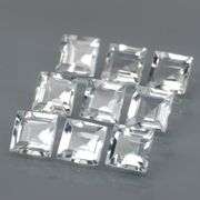 Glittering high luster 5.44ct diamond white Beryl set