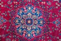Handmade Persian Mashhad 9.2x6.6