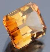 Lavish 7.42ct emerald cut Imperial Topaz