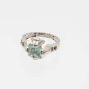 Sparkling 2 Ct Lab Simulated Mint Green Diamond Ring