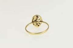 14K Yellow Gold Natural Sapphire Vintage Statement Cluster Ring