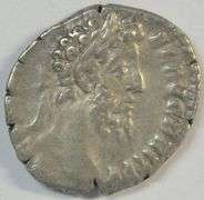 Sharp Roman Silver Denarius of Emperor Commodus, 177-192 AD