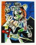 Highly Collectible Limited Edition Pablo Picasso, Cavalier With Pipe