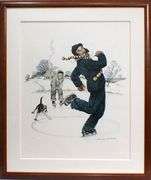Extremely rare and collectable hand signed Norman Rockwell