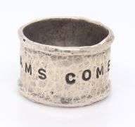 Sterling Silver dreams Come True Wide Band