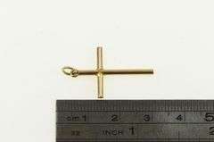 14K Yellow Gold Cross Christian Faith Symbol Jesus Charm/Pendant