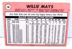 1969 Willie Mays Topps Baseball Card