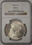 1882-S Morgan Silver Dollar NGC MS63