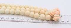 Vintage Angel Skin 3 Row 10-11mm Coral Bracelet