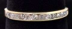 Simply Beautiful Diamond Band Ring In Yellow Gold