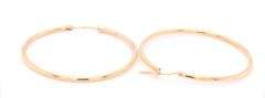 Nice Yellow Gold Thin Hoop Earrings
