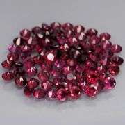 Premium diamond cut 7.77ct Rhodolite Garnet set