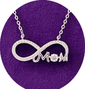 Sterling Silver with Dancing Moissanite pendant