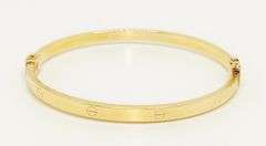 14KT YELLOW GOLD BANGLE BRACELET