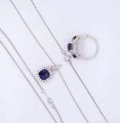 Lot of 925 Sterling Silver Cubic Zirconia Jewelry