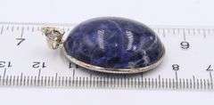 Group Lot of 6 Art Deco 925 Sterling Silver Gemstone Pendants