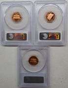 1977-S, 1993-S, 1998-S PR69RD DCAM 1C Lincoln Penny US Coin (lot of 3 Coins)