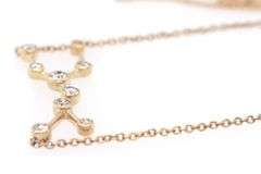Porter Lyons 0.15ctw Diamond Gemini Zodiac Pendant Necklace in 14K