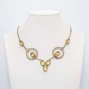 Captivating 42.85 Ct Lemon Citrine Necklace.