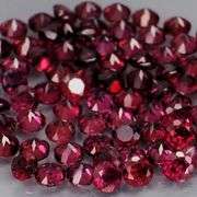 Premium diamond cut 7.77ct Rhodolite Garnet set