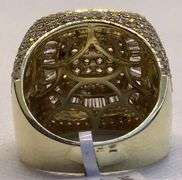 GLAMOROUS 14K YELLOW GOLD MULTI DIAMOND MEN’S RING