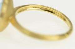 18K Yellow Gold Marco Bicego Jaipur Blue Topaz Stackable Ring
