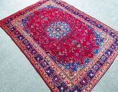 Handmade Persian Mashhad 9.2x6.6