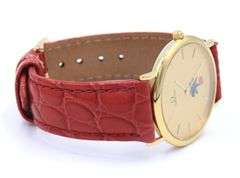 Omega De Ville Quartz Golf Club on Red Leather Strap Watch