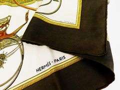 Authentic Hermes Silk Scarf with Box