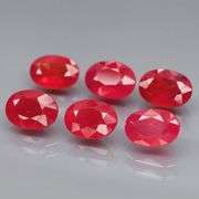 Brilliant 5.83ct fancy red Songean Sapphire set