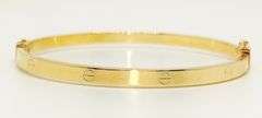 14KT YELLOW GOLD BANGLE BRACELET