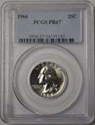 1964 Proof Washington Quarter PCGS PR67