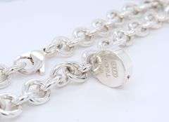 Trendy Tiffany & Co Round Padlock Necklace in Sterling Silver