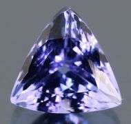 High fire 1.30ct trillion cut Tanzanite