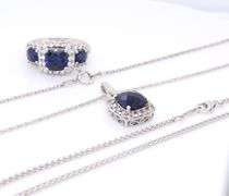 Lot of 925 Sterling Silver Cubic Zirconia Jewelry