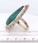 Oval Turqoise 925 Sterling Silver Ring