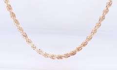 Italian 925 Sterling Silver Rope Chain Necklace