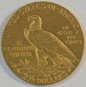 Satiny fresh 1910 US $2.50 Indian Gold Piece