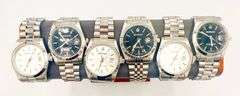GROUP LOT OF 6x BRAND NEW MEN'S DAY DATE WATCHES- SS AND WATERPROOF
