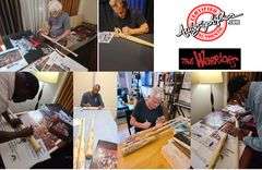 The Warriors Movie Cast Autographed Bat w Popsicle Inscription Exact Proof ACOA