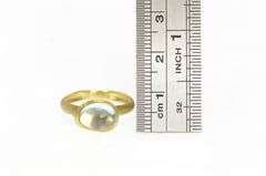 18K Yellow Gold Marco Bicego Jaipur Blue Topaz Stackable Ring