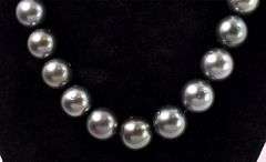 Majestic Tahitian Pearl Necklace with White Gold