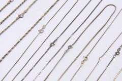 Vintage Italian Sterling Silver Chain Lot
