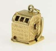 14K Yellow Gold Articulated Slot Machine Gambling Casino Charm/Pendant
