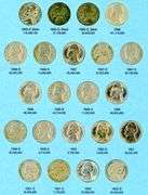 Album of 66 Jefferson Nickels 1938-1961-D w/War Nickels