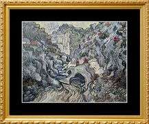 Rare Vintage Vincent Van Gogh, The Ravine of Les Peyroulets