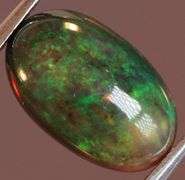 Exciting! 2.15ct floral fairy fire flashing Black Opal